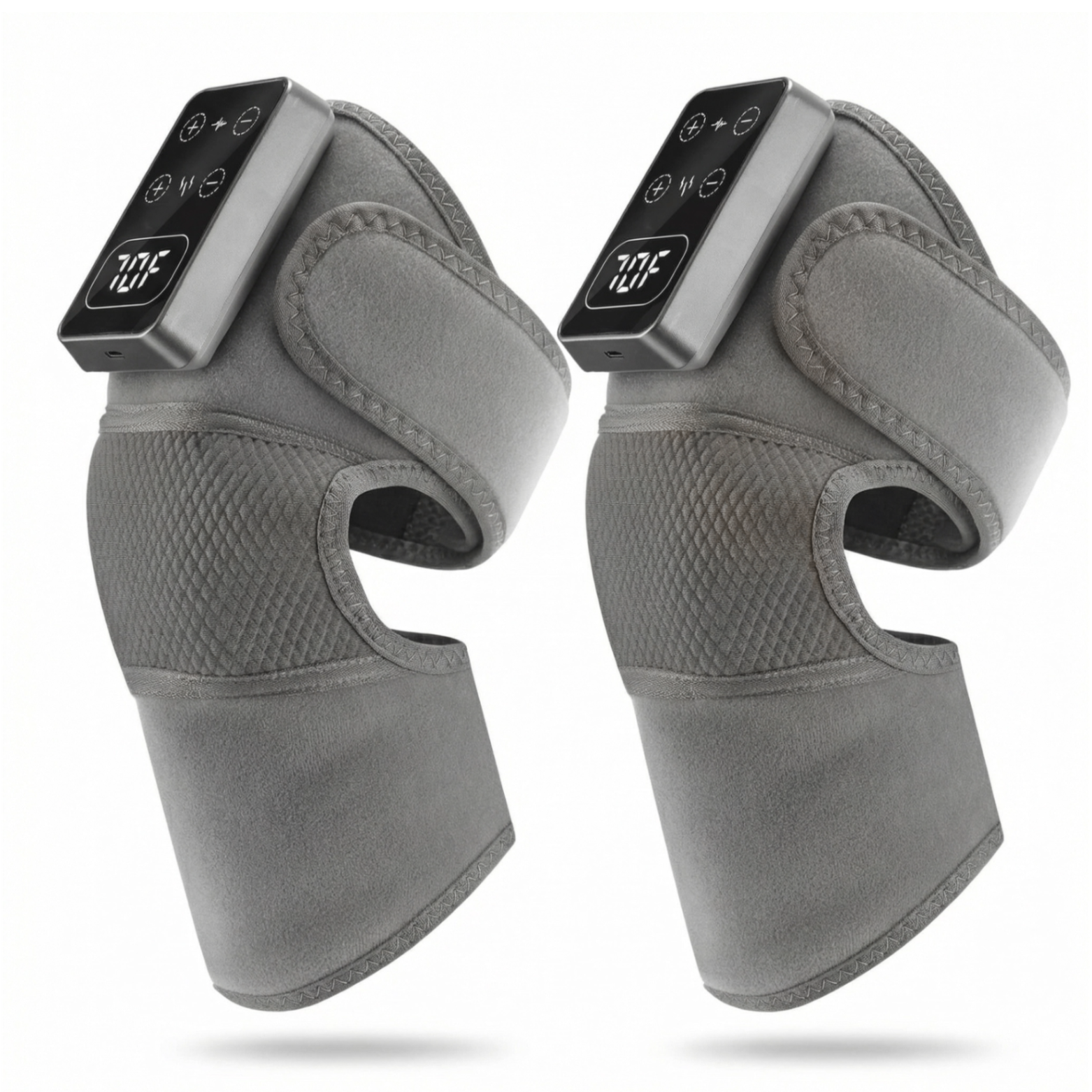 Heated Knee Massager pair on white background