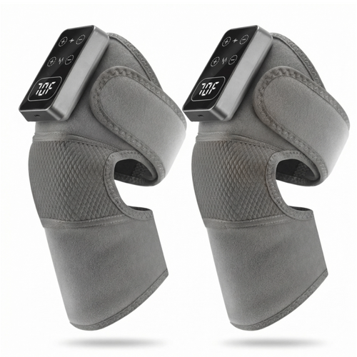 Heated Knee Massager pair on white background